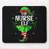Nurse Elf Christmas Girls Women Elf Squad Xmas Fam Muismat (Voorkant)