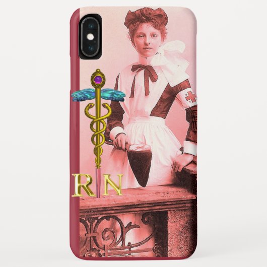  NURSE en Gold Caduceus NR Case-Mate iPhone Case (Achterkant)