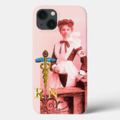  NURSE en Gold Caduceus NR Case-Mate iPhone Case (Achterkant)