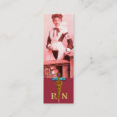  NURSE en Gold Caduceus NR Mini Visitekaartje (Achterkant)