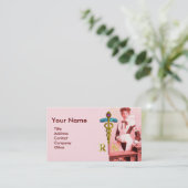  NURSE en Gold Caduceus NR Visitekaartje (Staand voorkant)