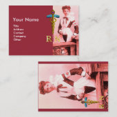  NURSE en Gold Caduceus NR Visitekaartje (Voorkant / Achterkant)