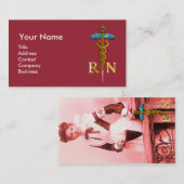  NURSE en Gold Caduceus NR Visitekaartje (Voorkant / Achterkant)