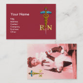 NURSE en Gold Caduceus NR Visitekaartje (Voorkant / Achterkant)