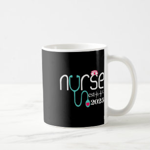 Nurse Est 2025 RN Nursing School Afstuderen Gradua Koffiemok