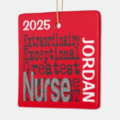 Nurse Extraordinaire CUSTOM Keramisch Ornament (Links)