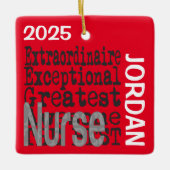 Nurse Extraordinaire CUSTOM Keramisch Ornament (Voorkant)