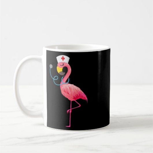 Nurse Flamingo - Funny Flamingo Lover Nursing Koffiemok (Links)