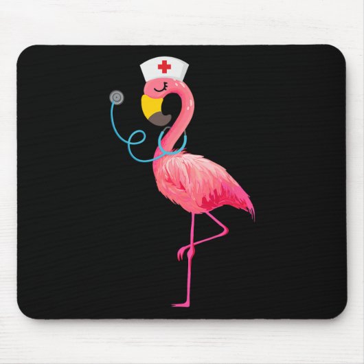 Nurse Flamingo - Funny Flamingo Lover Nursing Muismat (Voorkant)
