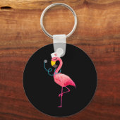 Nurse Flamingo - Funny Flamingo Lover Nursing Sleutelhanger (Voorkant)