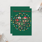 Nurse Flat Greeting Card Kaart (Voorkant / Achterkant in situ)