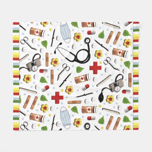 Nurse Fleece Blanket (Voorkant (Horizontaal))
