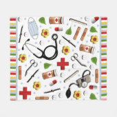 Nurse Fleece Blanket Deken (Voorkant (Horizontaal))