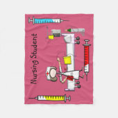 Nurse Fleece Blanket roze #5 (Voorkant)