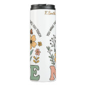 Nurse Floral Inspirational Quote Design Thermosbeker (Achterkant)