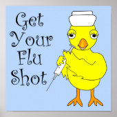 Nurse Flu Shot Chick Poster (Voorkant)