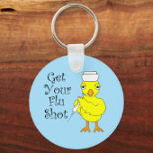 Nurse Flu Shot Chick Sleutelhanger (Voorkant)