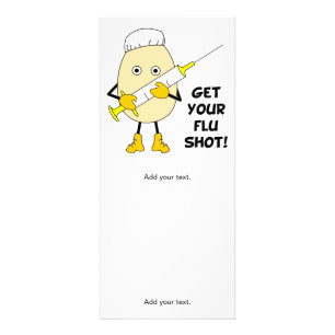 Nurse Flu Shot Egghead Reclamekaart