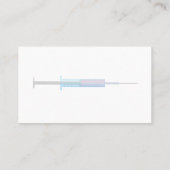 Nurse Flu Shot White Visitekaartje (Achterkant)