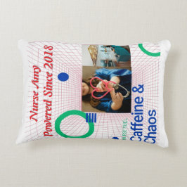 Nurse Fuel Sierkussen - Cafeïne & Chaos Accent Kussen