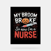 Nurse Funny Halloween Nursing Essential T-shirt_1 Acryl Bord (Voorkant)