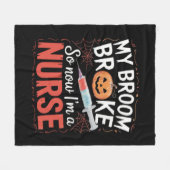 Nurse Funny Halloween Nursing Essential T-shirt_1 Fleece Deken (Voorkant (Horizontaal))
