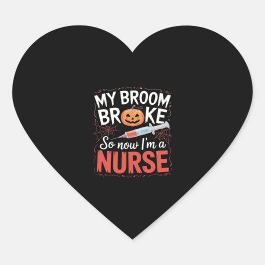 Nurse Funny Halloween Nursing Essential T-shirt_1 Hart Sticker (Voorkant)