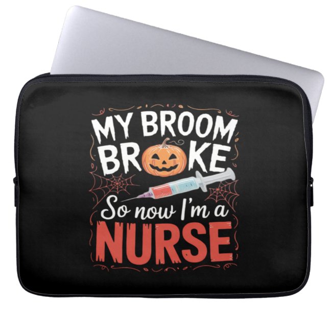 Nurse Funny Halloween Nursing Essential T-shirt_1 Laptop Sleeve (Voorkant)