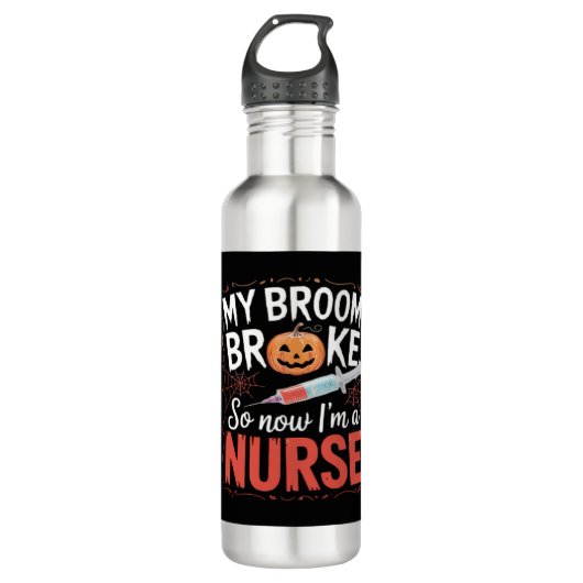 Nurse Funny Halloween Nursing Essential T-shirt_1 Waterfles (Voorkant)