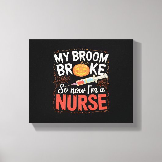 Nurse Funny Halloween Nursing Essential T-shirt Canvas Afdruk (Voorkant)