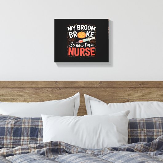 Nurse Funny Halloween Nursing Essential T-shirt Canvas Afdruk (Insitu (Slaapkamer))