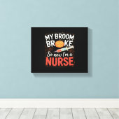 Nurse Funny Halloween Nursing Essential T-shirt Canvas Afdruk (Insitu (Houten vloer))
