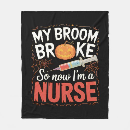 Nurse Funny Halloween Nursing Essential T-shirt Fleece Deken (Voorkant)