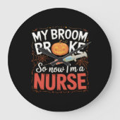 Nurse Funny Halloween Nursing Essential T-shirt Grote Klok (Voorkant)
