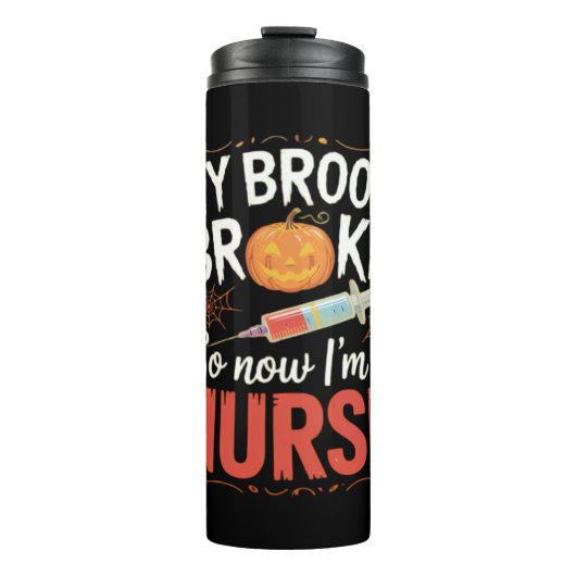 Nurse Funny Halloween Nursing Essential T-shirt Thermosbeker (Voorkant)