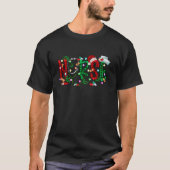 Nurse Funny Merry Christmas Stethoscoop Verpleegku T-shirt (Voorkant)