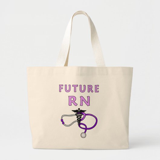 Nurse Future RN Grote Tote Bag (Voorkant)