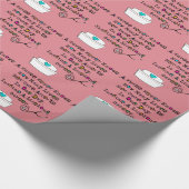 Nurse gedicht Gift Wrap Cadeaupapier (Hoek)