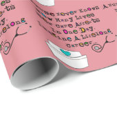Nurse gedicht Gift Wrap Cadeaupapier (Rol Hoek)