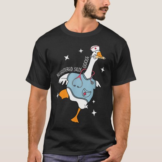 Nurse Gekke Goose Pediatric Nurse Appreciation BLA T-shirt (Voorkant)