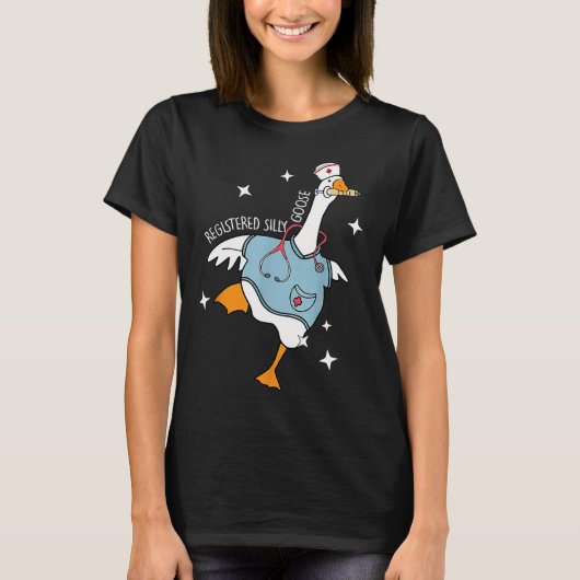 Nurse Gekke Goose Pediatric Nurse Appreciation BLA T-shirt (Voorkant)