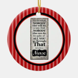 Nurse Gezegde Ornament
