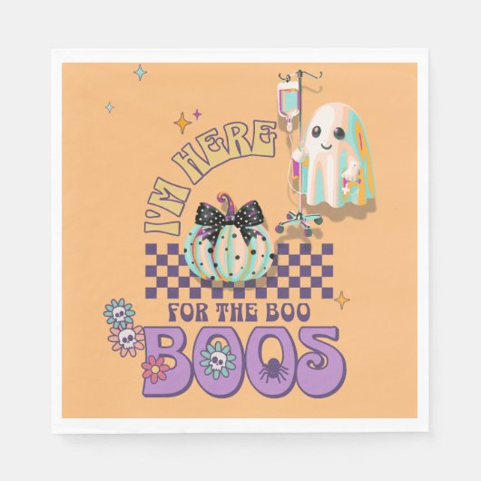 Nurse Ghost Funny Quote Coquette standaard lunch Servet (Voorkant)