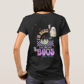 Nurse Ghost Grappige Quote Leuke Pompoen Coquette  T-shirt (Achterkant)