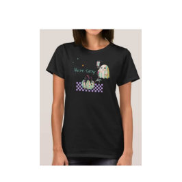 Nurse Ghost Grappige Quote Leuke Pompoen Coquette  T-shirt