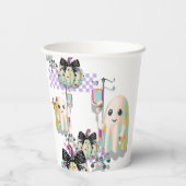 Nurse Ghost Grappige Quote Pumpkin Coquette Kaart Papieren Bekers (Achterkant)