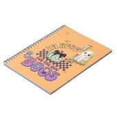 Nurse Ghost Grappige Quote Pumpkin Coquette Notitieboek (Linkerzijde)