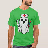 Nurse Ghost Humerus Scrub Top Halloween Healthcare (Voorkant)