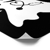 Nurse Ghost Lazy Halloween Costume Fun Nursing RN Poster (Hoek)