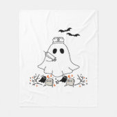 Nurse Ghost Schattige Halloween Design Classic T-s Fleece Deken (Voorkant)